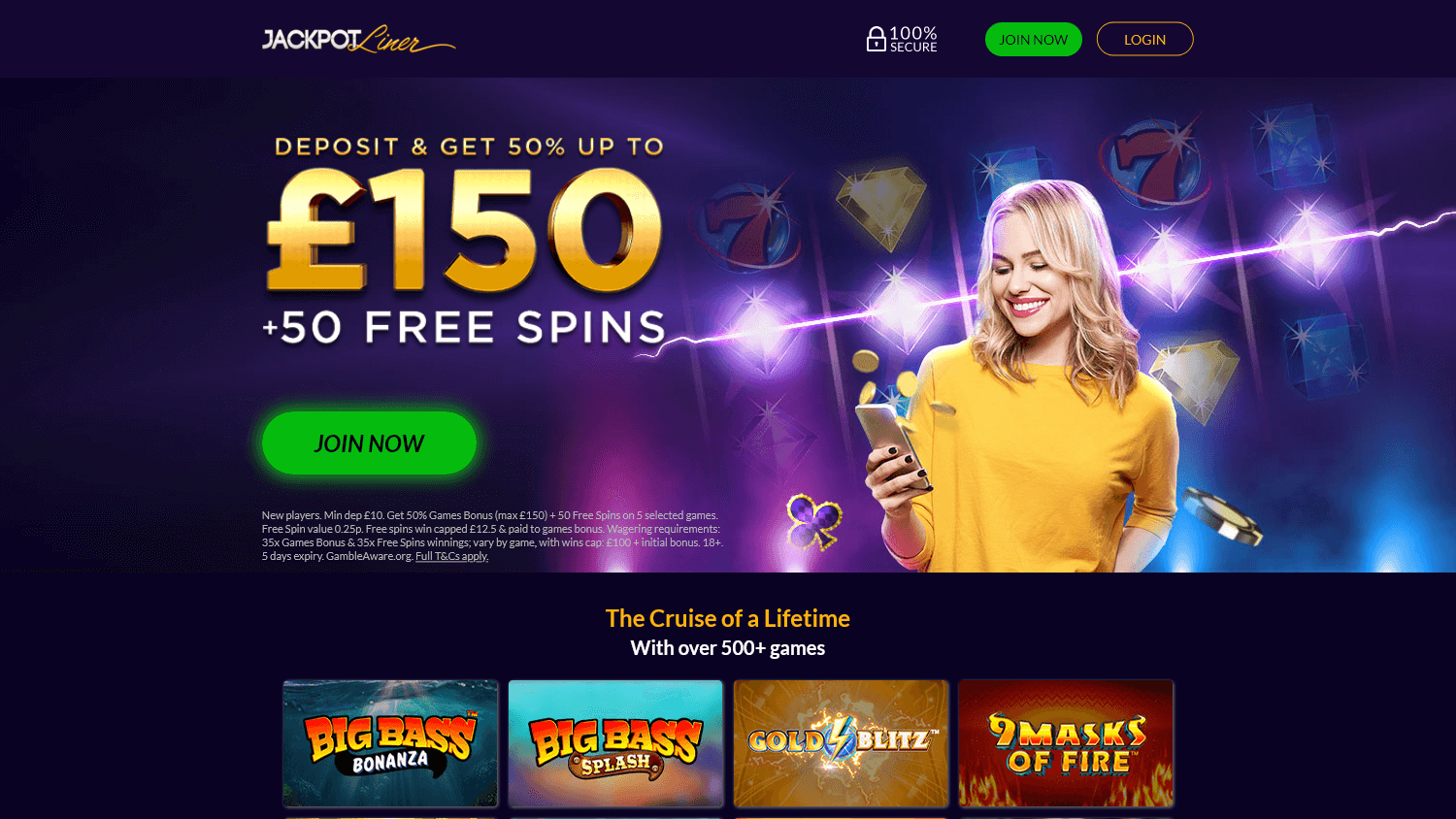 Jackpot Liner Casino Desktop screenshot