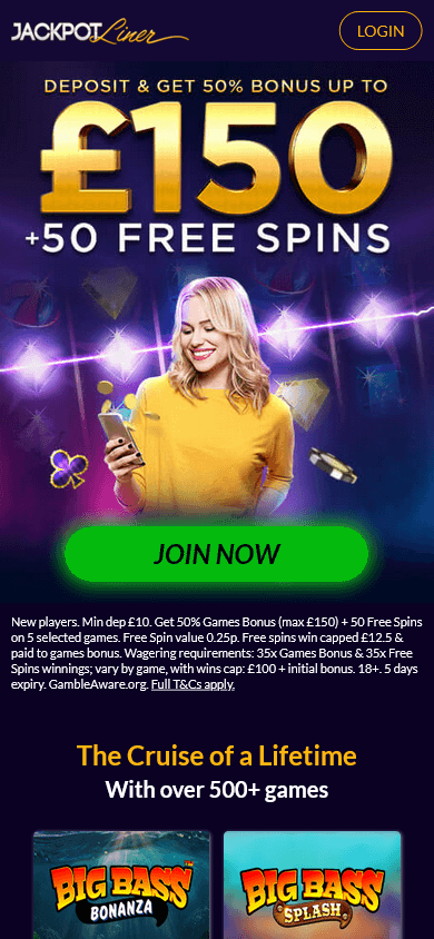 Jackpot Liner Casino Mobile screenshot